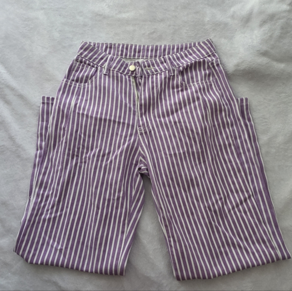 Striped Purple Jeans